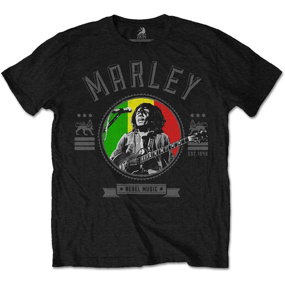 Bob Marley Unisex T Shirt Rebel Music Seal